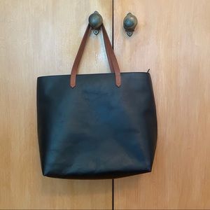 Madewell zip top transport tote